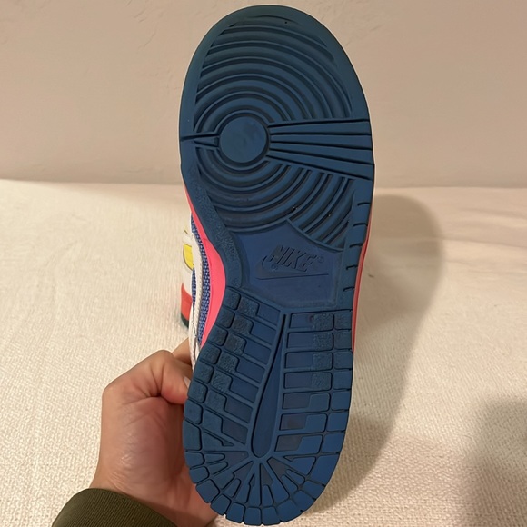 NIKE Dunk Low‎ vintage pink light lava light blueberry sneakers size W 8 - Picture 6 of 10